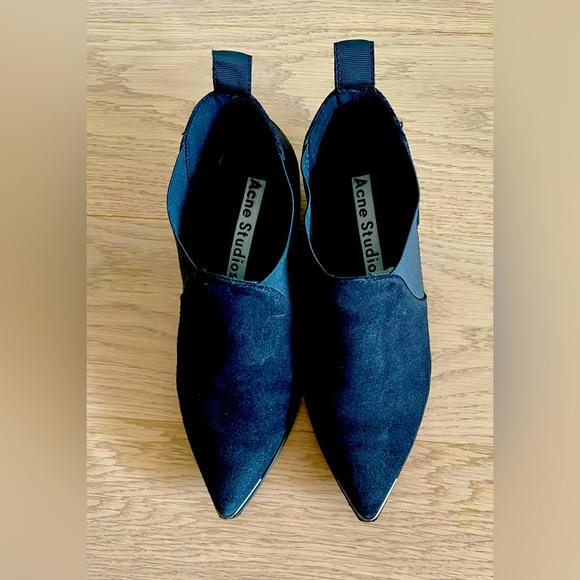 Acne Studios Jenny Boots in Black Suede Size 36 - Picture 3 of 5